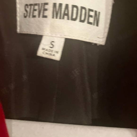 Steve Madden velvet jacket Size Small red - Picture 3 of 3